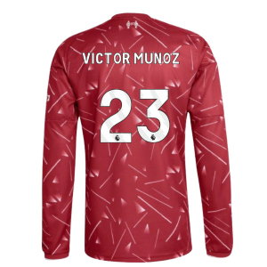 2026-2027 Liverpool Long Sleeve Home Shirt (Victor Munoz 23)