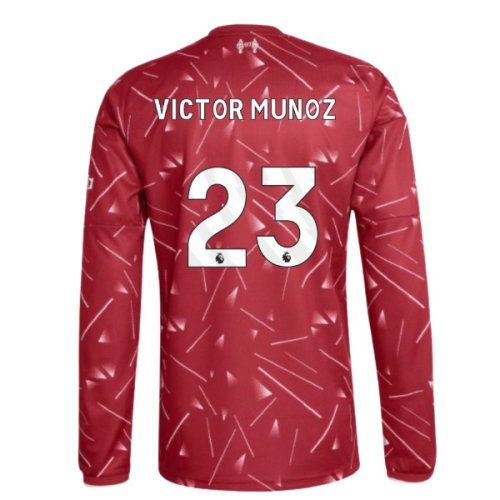 2026-2027 Liverpool Long Sleeve Home Shirt (Victor Munoz 23)