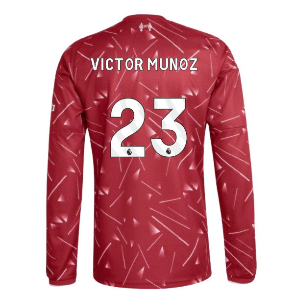 2026-2027 Liverpool Long Sleeve Home Shirt (Victor Munoz 23)