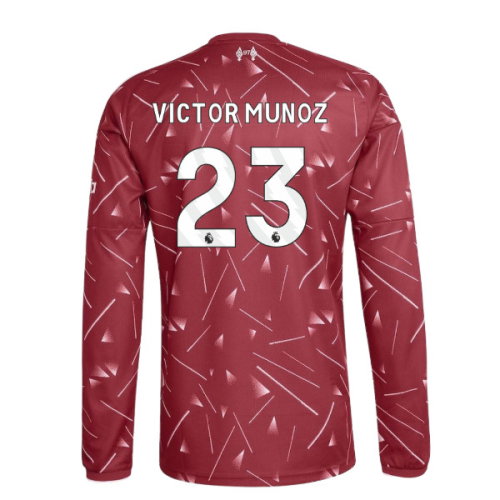 2026-2027 Liverpool Long Sleeve Home Shirt (Kids) (Victor Munoz 23)