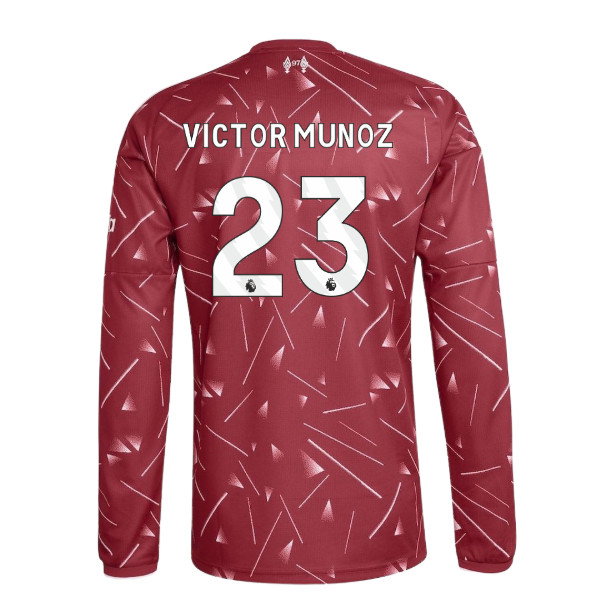 2026-2027 Liverpool Long Sleeve Home Shirt (Kids) (Victor Munoz 23)