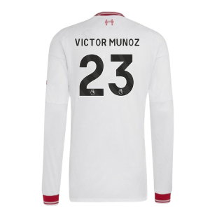 2026-2027 Liverpool Authentic Long Sleeve Away Shirt (Victor Munoz 23)