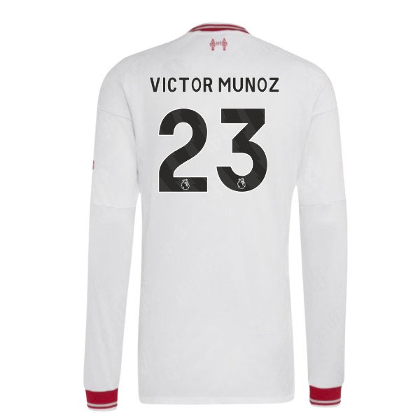 2026-2027 Liverpool Authentic Long Sleeve Away Shirt (Victor Munoz 23)