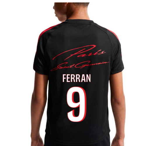 2026-2027 PSG Strike Training Shirt (Black) - Kids (Ferran 9)
