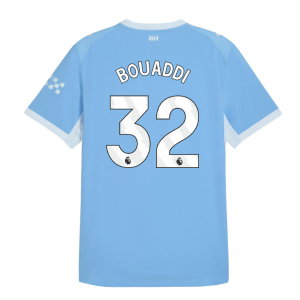 2026-2027 Man City Authentic Home Shirt (Bouaddi 32)