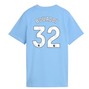 2026-2027 Man City FtblCulture Tee (Light Blue) - Kids (Bouaddi 32)