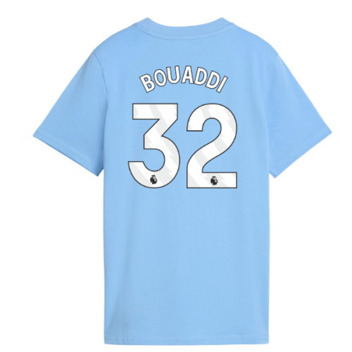 2026-2027 Man City FtblCulture Tee (Light Blue) - Kids (Bouaddi 32)