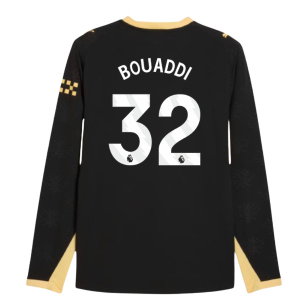 2026-2027 Man City Authentic Long Sleeve Away Shirt (Bouaddi 32)