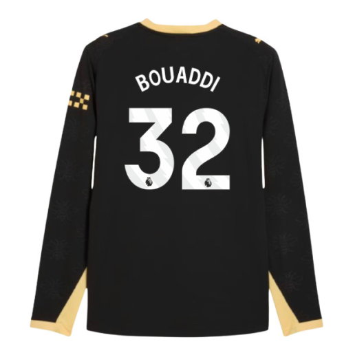 2026-2027 Man City Authentic Long Sleeve Away Shirt (Bouaddi 32)