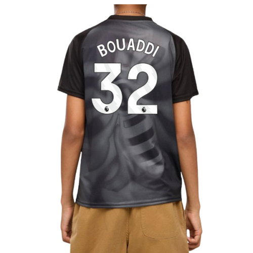 2026-2027 Man City Warm Up Jersey (Black) - Kids (Bouaddi 32)