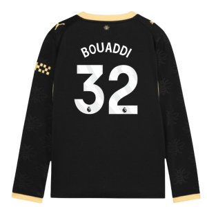 2026-2027 Man City Away Long Sleeve Shirt (Kids) (Bouaddi 32)
