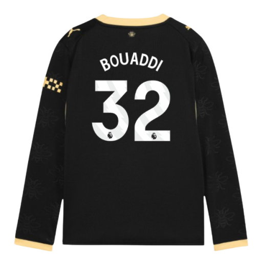 2026-2027 Man City Away Long Sleeve Shirt (Kids) (Bouaddi 32)