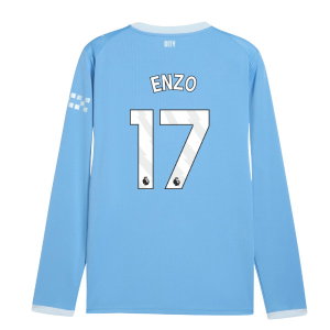2026-2027 Man City Home Long Sleeve Shirt (Enzo 17)