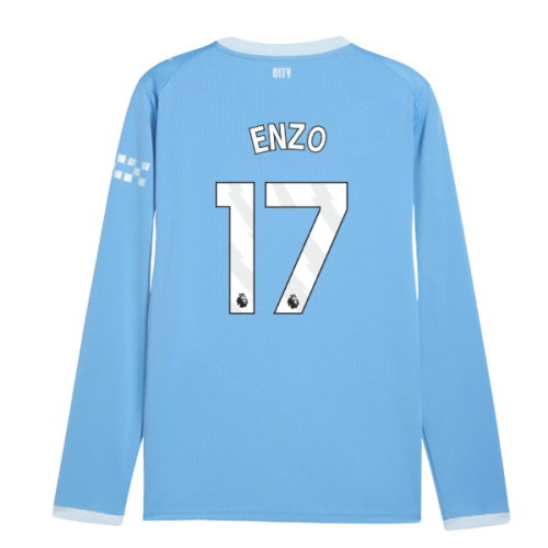 2026-2027 Man City Home Long Sleeve Shirt (Enzo 17)