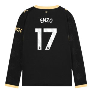 2026-2027 Man City Away Long Sleeve Shirt (Kids) (Enzo 17)