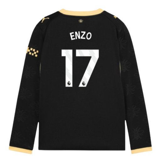 2026-2027 Man City Away Long Sleeve Shirt (Kids) (Enzo 17)