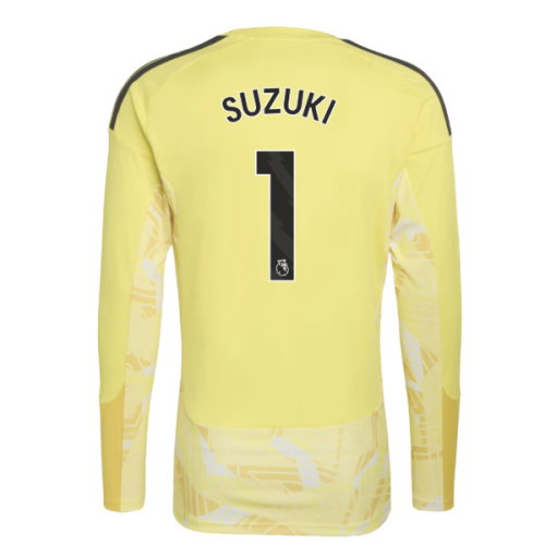 2026-2027 Aston Villa Goalkeeper Long Sleeve Shirt (Yellow) - Kids (Suzuki 1)
