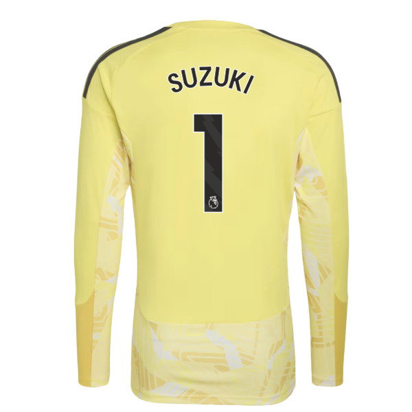 2026-2027 Aston Villa Goalkeeper Long Sleeve Shirt (Yellow) - Kids (Suzuki 1)