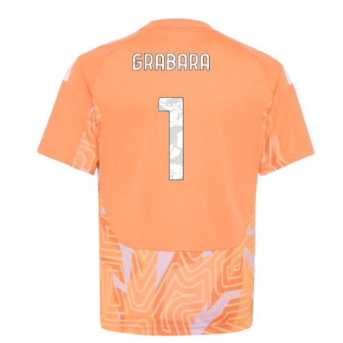 2026-2027 Juventus Home Goalkeeper Shirt (Orange) - Kids (Grabara 1)