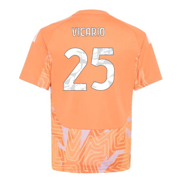 2026-2027 Juventus Home Goalkeeper Shirt (Orange) - Kids (Vicario 25)