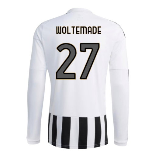 2026-2027 Juventus Long Sleeve Home Shirt (Woltemade 27)