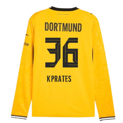 2026-2027 Borussia Dortmund Long Sleeve Home Shirt (K.Prates 36) 2026-2027 Borussia Dortmund Long Sleeve Home Shirt (K.Prates 36)