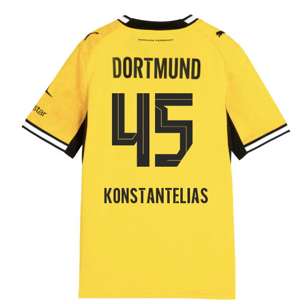 2026-2027 Borussia Dortmund Home Shirt (Kids) (Konstantelias 45)