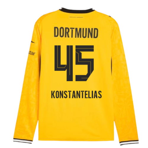 2026-2027 Borussia Dortmund Long Sleeve Home Shirt (Konstantelias 45) 2026-2027 Borussia Dortmund Long Sleeve Home Shirt (Konstantelias 45)
