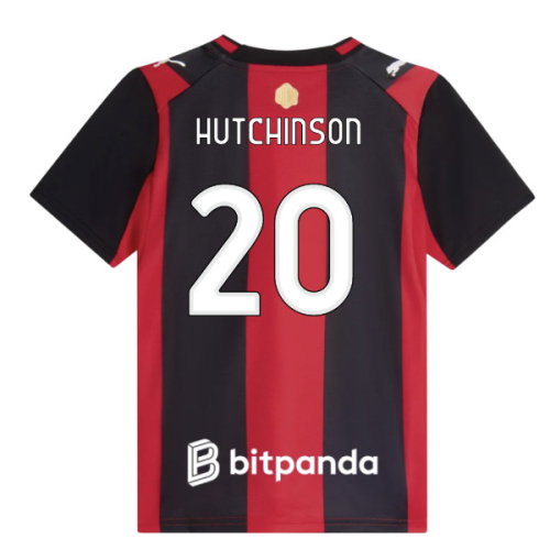 2026-2027 AC Milan Home Shirt (Kids) (Hutchinson 20)