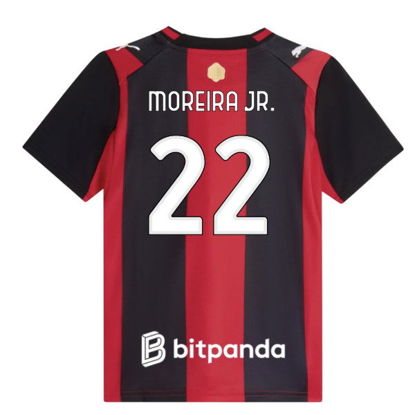 2026-2027 AC Milan Home Shirt (Kids) (Moreira Jr. 22)