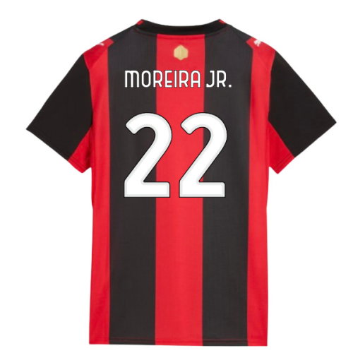2026-2027 AC Milan Home Shirt (Womens) (Moreira Jr. 22) 2026-2027 AC Milan Home Shirt (Womens) (Moreira Jr. 22)