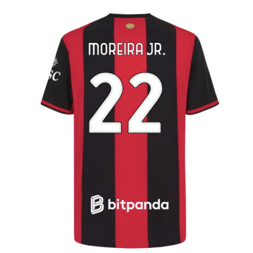 2026-2027 AC Milan Authentic Home Shirt (Moreira Jr. 22) 2026-2027 AC Milan Authentic Home Shirt (Moreira Jr. 22)