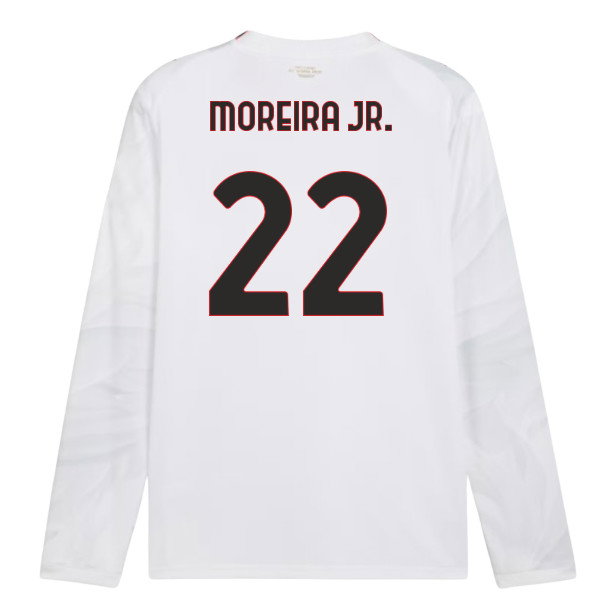 2026-2027 AC Milan Long Sleeve Away Shirt (Moreira Jr. 22)