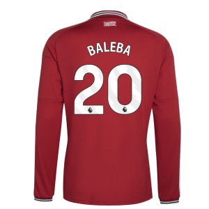 2026-2027 Man Utd Long Sleeve Home Shirt (Baleba 20)