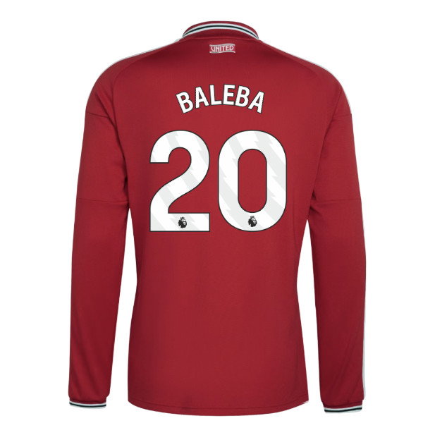 2026-2027 Man Utd Long Sleeve Home Shirt (Baleba 20)