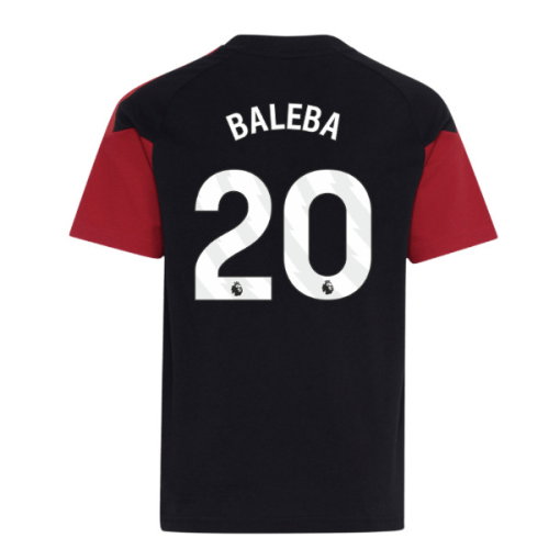 2026-2027 Man Utd Tiro Training Tee (Black) - Kids (Baleba 20)