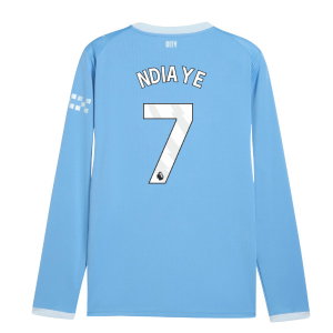 2026-2027 Man City Home Long Sleeve Shirt (Ndiaye 7)