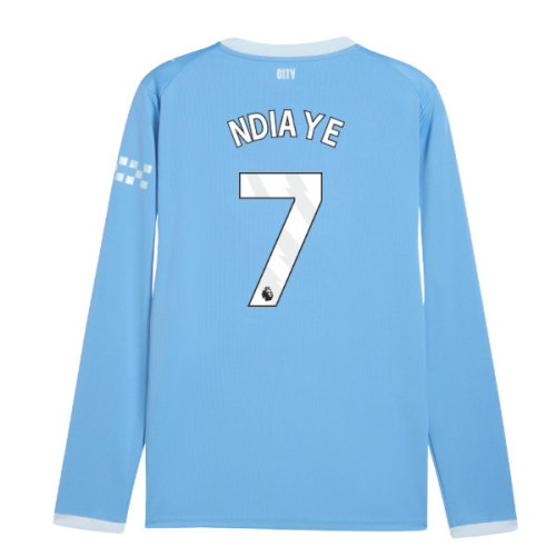 2026-2027 Man City Home Long Sleeve Shirt (Ndiaye 7)