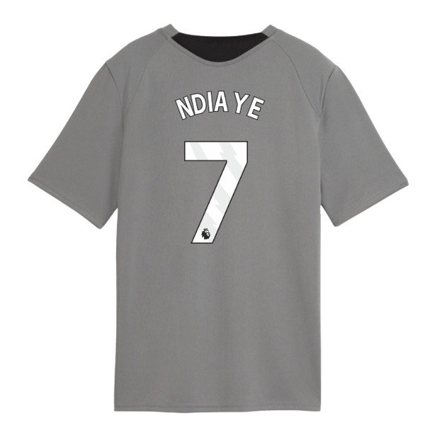 2026-2027 Man City Training Jersey (Cast Iron) - Kids (Ndiaye 7)