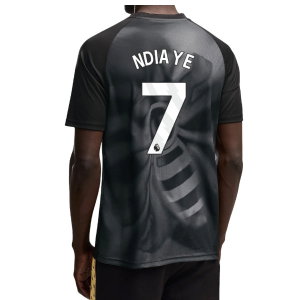 2026-2027 Man City Warm Up Jersey (Black) (Ndiaye 7)