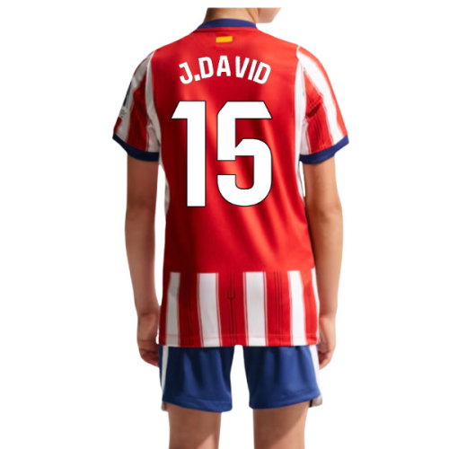 2026-2027 Atletico Madrid Home Shirt (Kids) (J.David 15)