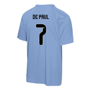 Argentina FIFA World Cup 2026™ T-Shirt (Sky Blue) - Kids (De Paul 7)