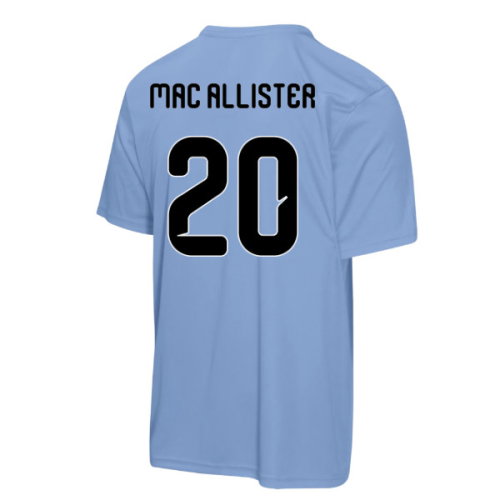 Argentina FIFA World Cup 2026 T-Shirt (Sky Blue) - Kids (Mac Allister 20)