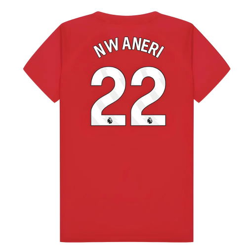 Arsenal Poly T-Shirt (Red) - Kids (Nwaneri 22)