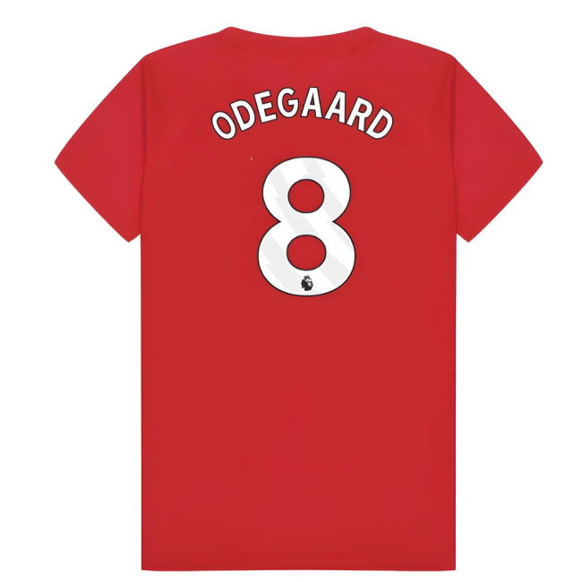 Arsenal Poly T-Shirt (Red) - Kids (Odegaard 8)