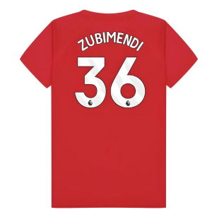 Arsenal Poly T-Shirt (Red) - Kids (Zubimendi 36)