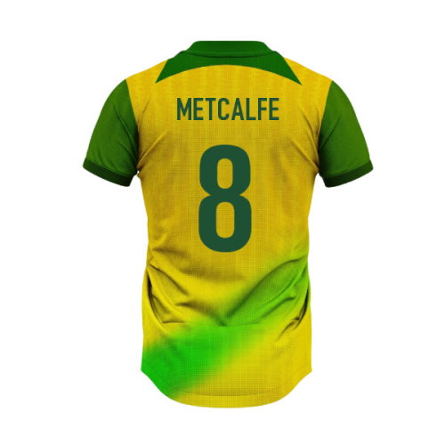 Australia Socceroos Home Supporter Jersey Adult Short Sleeve (Metcalfe 8)