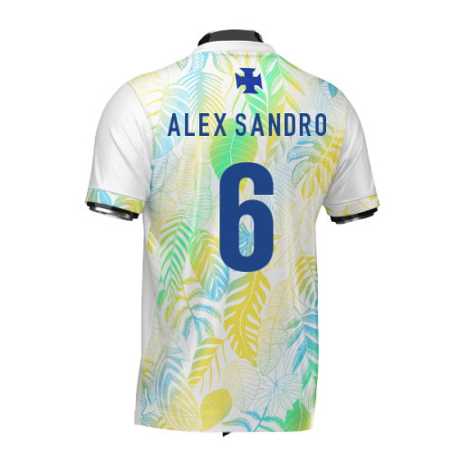 Brazil DNA White Concept Football Jersey (Wolvate) Adult Short Sleeve (Alex Sandro 6)