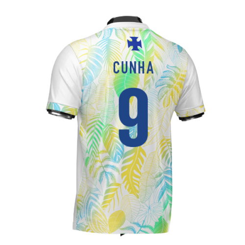 Brazil DNA White Concept Football Jersey (Wolvate) Adult Short Sleeve (Cunha 9)