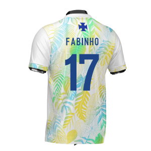 Brazil DNA White Concept Football Jersey (Wolvate) Adult Short Sleeve (Fabinho 17)
